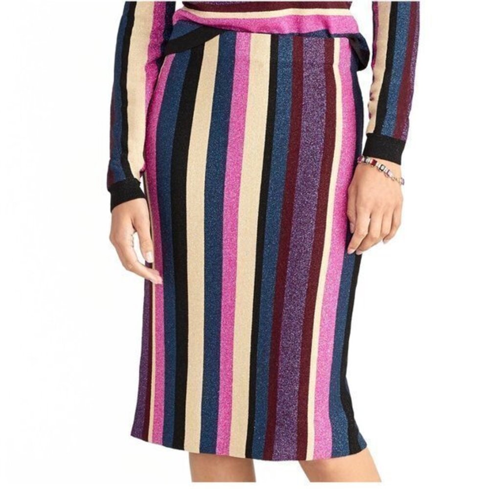 RACHEL Rachel Roy Veda Stripe Sweater Skirt. XS